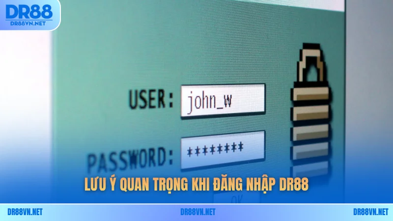 Lưu ý quan trọng khi đăng nhập DR88 Lưu ý quan trọng khi đăng nhập DR88